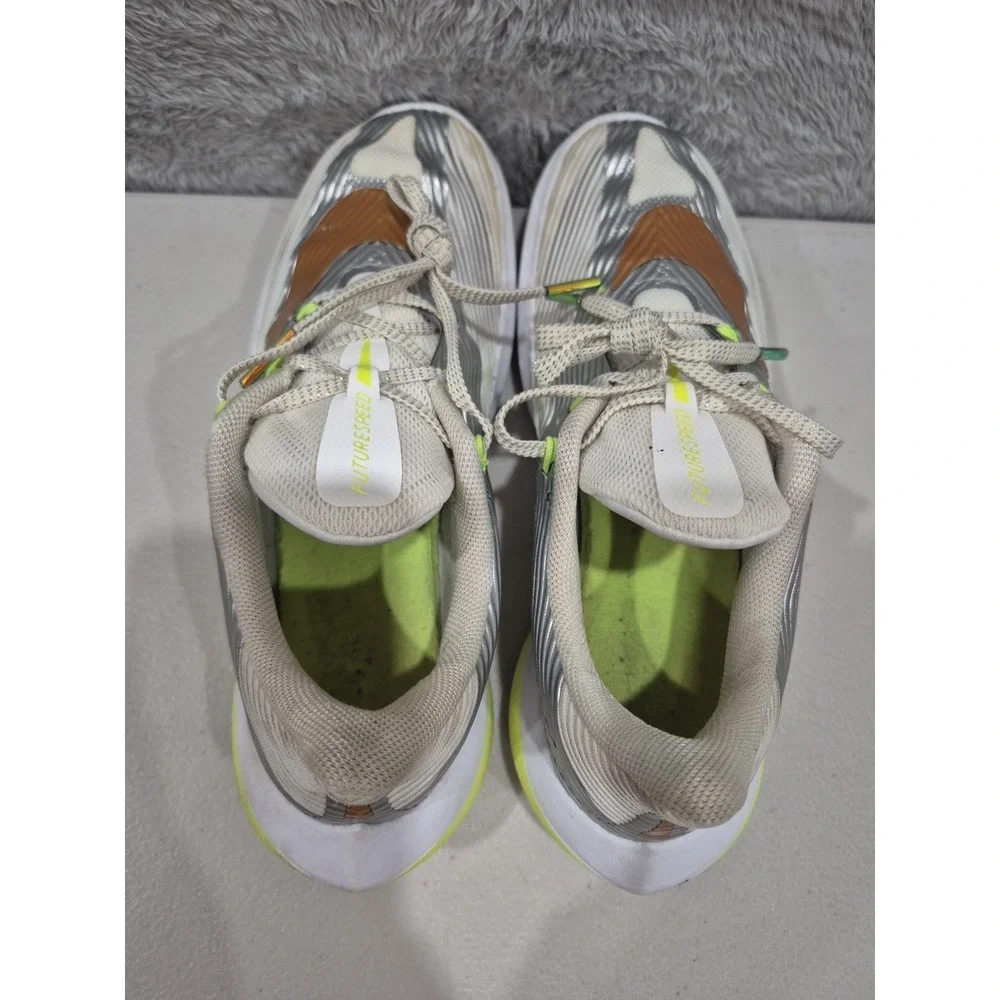 Nike Future Speed GS Chrome Metallic Running Shoes AH6747-100 Sz 5 Youth